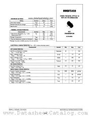 MMBF5459 datasheet pdf Motorola