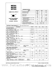 MPF201 datasheet pdf Motorola