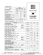 MPF213 datasheet pdf Motorola