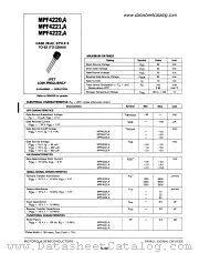 MPF4222A datasheet pdf Motorola