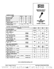 MPF4223 datasheet pdf Motorola