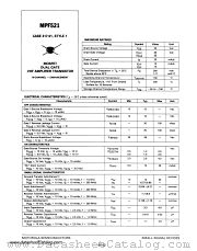 MPF521 datasheet pdf Motorola