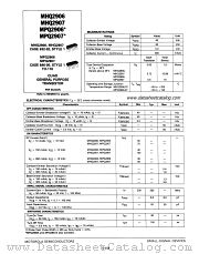 MPQ2906 datasheet pdf Motorola