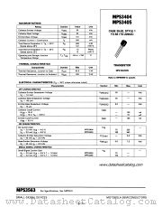 MPS3404 datasheet pdf Motorola