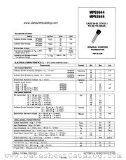 MPS3645 datasheet pdf Motorola