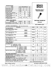 MPS4275 datasheet pdf Motorola