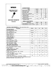 MPS835 datasheet pdf Motorola