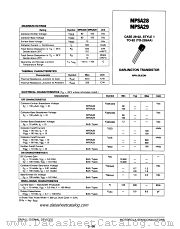 MPSA28 datasheet pdf Motorola