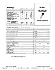 MPSH02 datasheet pdf Motorola