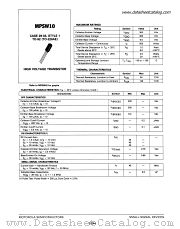 MPSW10 datasheet pdf Motorola