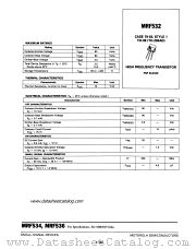 MRF532 datasheet pdf Motorola