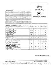 MRF901 datasheet pdf Motorola