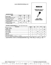 MSD6150 datasheet pdf Motorola