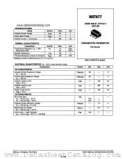 MXTA77 datasheet pdf Motorola