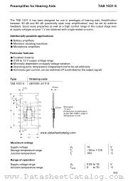 TAB1031K datasheet pdf Siemens