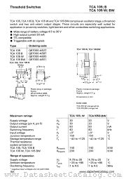 TCA105BW datasheet pdf Siemens