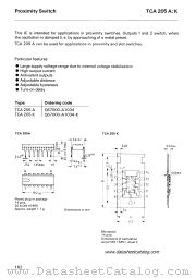 TCA205A datasheet pdf Siemens