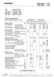 TDC7818 datasheet pdf Siemens